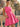 Halter Bodice Bow Backless Zipped A-Line Formal Mini Skirt in Hot Pink