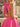Halter Bodice Bow Backless Zipped A-Line Formal Mini Skirt in Hot Pink