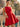Halter Bodice Bow Backless Zipped A-Line Formal Mini Skirt in Red