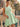 Halter Bodice Bow Backless Zipped A-Line Formal Mini Skirt in Mint Green