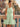 Halter Bodice Bow Backless Zipped A-Line Formal Mini Skirt in Mint Green