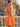 Halter Bodice Bow Backless Zipped A-Line Formal Mini Skirt in Orange