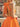 Halter Bodice Bow Backless Zipped A-Line Formal Mini Skirt in Orange