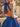 Halter Bodice Bow Backless Zipped A-Line Formal Mini Skirt in Royal Blue