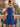 Halter Bodice Bow Backless Zipped A-Line Formal Mini Skirt in Royal Blue