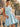 Halter Bodice Bow Backless Zipped A-Line Formal Mini Skirt in Baby Blue