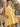 Halter Bodice Bow Backless Zipped A-Line Formal Mini Skirt in Yellow