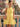 Halter Bodice Bow Backless Zipped A-Line Formal Mini Skirt in Yellow