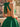 Halter Bodice Bow Backless Zipped A-Line Formal Mini Skirt in Emerald Green