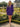 Long Sleeves Deep V-Neck Satin Backless Mini Prom Dress - Purple