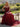 Sparkly Hot Fix Strapless Pleated Lace Up Long A-Line Prom Dress in Burgundy