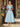 Off Shoulder Satin Ankle Ball Gown Prom Dress - Baby Blue