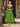 Off Shoulder Satin Ankle Ball Gown Prom Dress - Olive Green