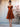 Off Shoulder Pleated Knee Length Bridesmaid Dress - Burnt Orange