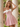 Bow Front Off Shoulder Short Hoco A-Line Dress in Pink