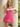 Bow Front Off Shoulder Short Hoco A-Line Dress in Hot Pink