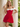 Bow Front Off Shoulder Short Hoco A-Line Dress in Red