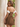 Bow Front Off Shoulder Short Hoco A-Line Dress in Brown