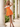 Bow Front Off Shoulder Short Hoco A-Line Dress in Orange