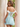 Bow Front Off Shoulder Short Hoco A-Line Dress in Baby Blue
