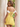 Bow Front Off Shoulder Short Hoco A-Line Dress in Yellow