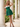 Bow Front Off Shoulder Short Hoco A-Line Dress in Emerald Green