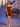 Hand Beading Square Satin Mini Ball Gown Prom Dress - Burnt Orange