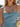 Pleated Square Neck Mini A-Line Prom Dress in Light Blue