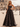 Square White Polka Dot Corset Backless Long Ball Gown Prom Dress - Black