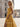 Tank Pleated Corset Lace Up A-Line Long Prom Dress With Slit in Gold