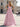 Tank Pleated Corset Lace Up A-Line Long Prom Dress With Slit in Dirty Pink