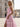Tank Pleated Corset Lace Up A-Line Long Prom Dress With Slit in Dirty Pink