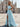 Tank Pleated Corset Lace Up A-Line Long Prom Dress With Slit in Baby Blue