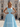 Tank Pleated Corset Lace Up A-Line Long Prom Dress - Sky Blue