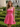 Square Neck Bow Back Satin Bodice Mini A-Line Prom Dress in Hot Pink