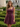 Square Neck Bow Back Satin Bodice Mini A-Line Prom Dress in Grape
