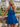 Square Neck Bow Back Satin Bodice Mini A-Line Prom Dress in Royal Blue
