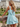 Square Neck Bow Back Satin Bodice Mini A-Line Prom Dress in Baby Blue