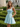 Square Neck Bow Back Satin Bodice Mini A-Line Prom Dress in Baby Blue