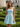Square Neck Bow Back Satin Bodice Mini A-Line Prom Dress in Baby Blue