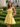 Square Neck Bow Back Satin Bodice Mini A-Line Prom Dress in Yellow