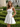 Square Neck Bow Back Satin Bodice Mini A-Line Prom Dress in White