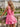 Square Neck Bow Back Satin Bodice Mini A-Line Prom Dress in Pink