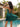 Sparkly Embroidery Cut Front Sheer Pleated Mini A-Line Prom Dress in Emerald Green