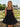 Bow Scoop Mini Bridal Ball Gown Prom Dress in Black