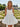 Bow Scoop Mini Bridal Ball Gown Prom Dress in White