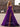 Pearls Like Corset Long A-Line Prom Dress With Slit - Purple
