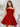 Strapless Satin A-Line Mini Prom Dress With Pocket - Red