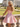 3D Rose Ruched Boned Sheer Mini Ball Gown Prom Dress in Pink