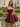 3D Rose Ruched Boned Sheer Mini Ball Gown Prom Dress in Burgundy